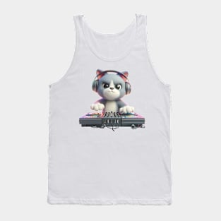 Serious Cat DJ Tank Top